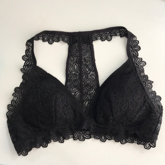 NWT New Black Aerie Lace Bralette - Picture 2 of 4